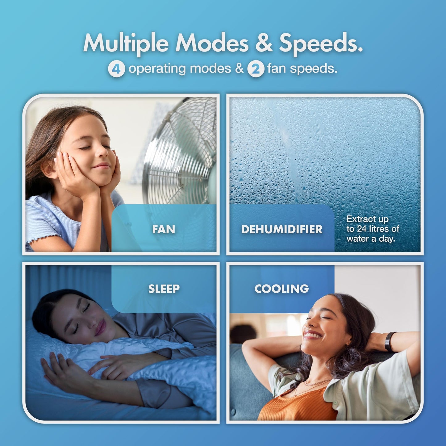 9000 BTU Portable Air Conditioner with Dehumidifier, Fan Mode, Remote Control & Window Vent Kit