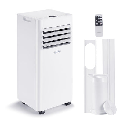 9000 BTU Portable Air Conditioner with Dehumidifier, Fan Mode, Remote Control & Window Vent Kit