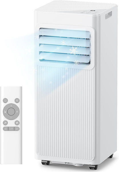 7000 BTU Portable Air Conditioner with Dehumidifier, Fan, Sleep Mode, Remote Control
