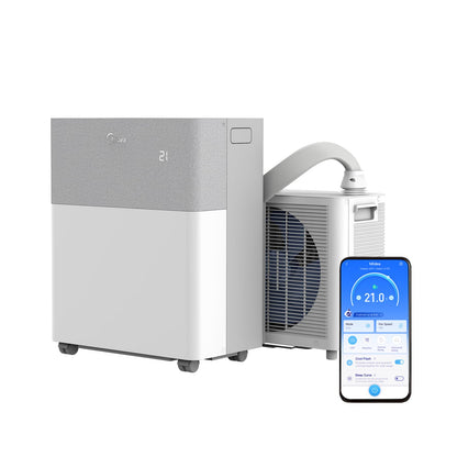 12000 BTU Portable Air Conditioner with Heat Pump, Wi-Fi, Smart Control, Dehumidifier & Fan
