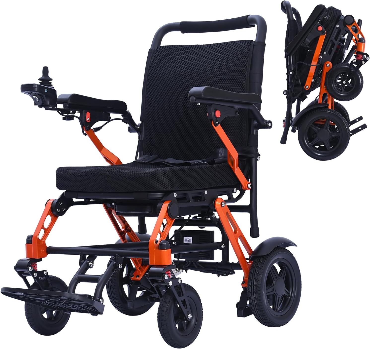 Ultra Lightweight Electric Wheelchair for Adults, Compact Folding Powerchair Made from Magnesium Alloy, Weighing 18.3 kg, Suitable for Travel and Transit, Supplied and Airline Approved