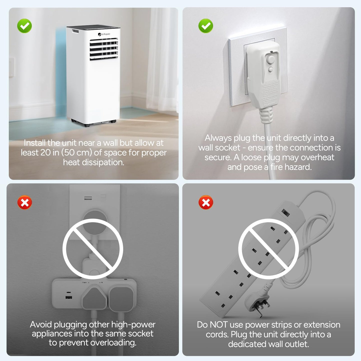 9000 BTU Smart Portable Air Conditioner with Wi-Fi, Dehumidifier, Fan, Remote Control & Window Vent Kit