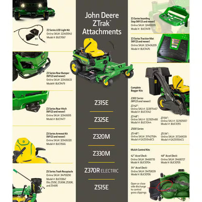 Z315E 42 In. 20 HP Gas Dual Hydrostatic Zero Turn Riding Lawn Mower